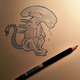 Illustration for article titled Artists pay tribute to H.R. Giger via the medium of weeping xenomorphs